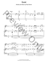 Quiet piano sheet music cover